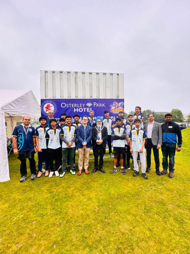 Jack with Slough Royals players